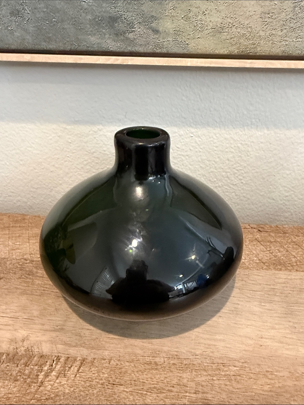 Vintage Dark Green Vase